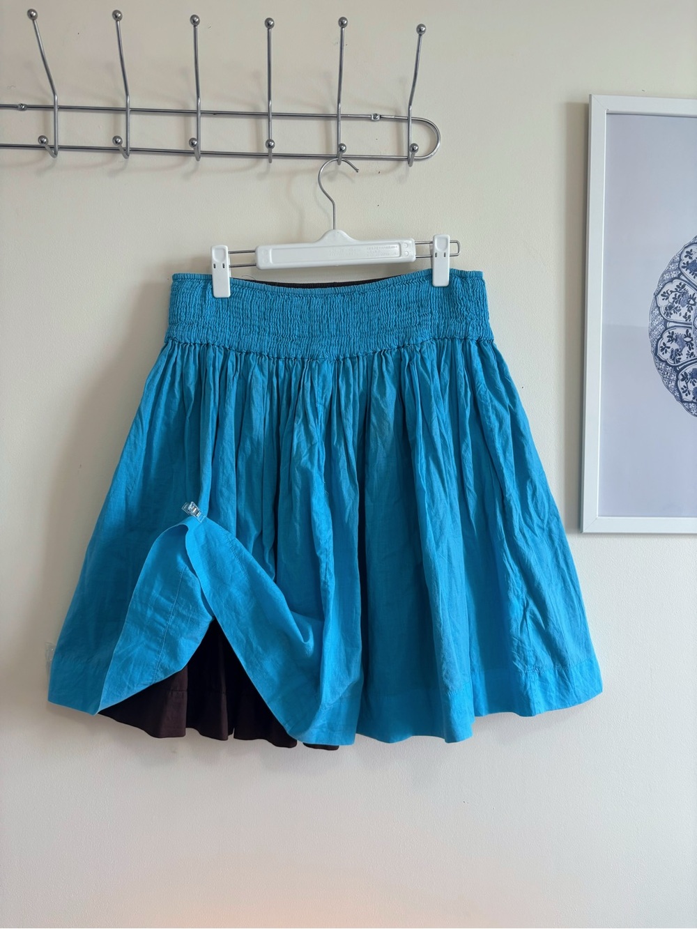 Vintage 2002 Gap Reversible Y2K Mini Skirt Brown Aqua Blue M L
